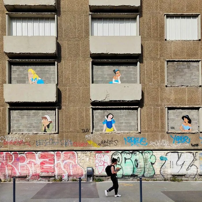 29 Humorous Street Art Pieces Incorporated Into The Streets By Oakoak (New Pics)