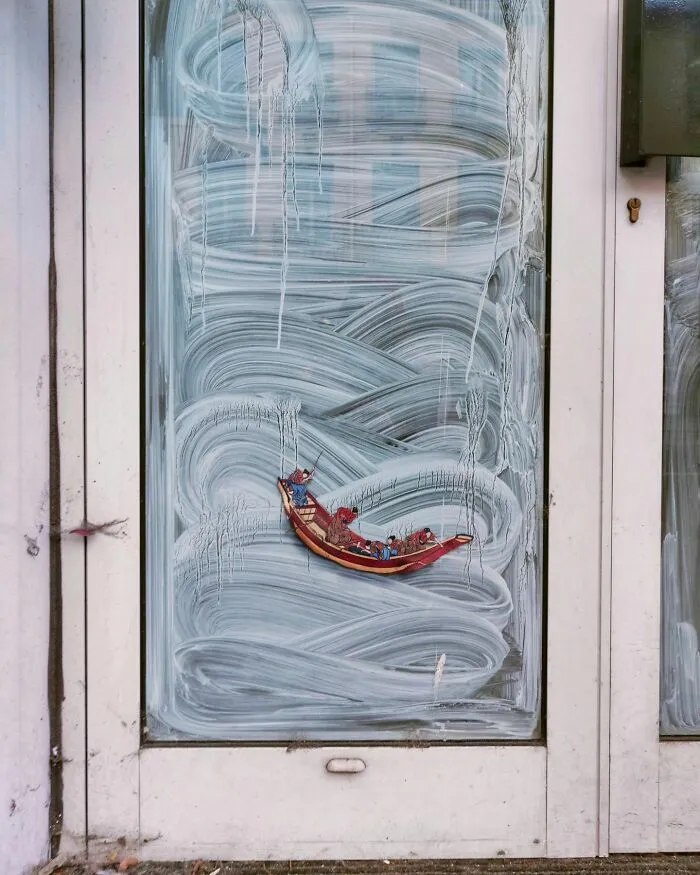 29 Humorous Street Art Pieces Incorporated Into The Streets By Oakoak (New Pics)