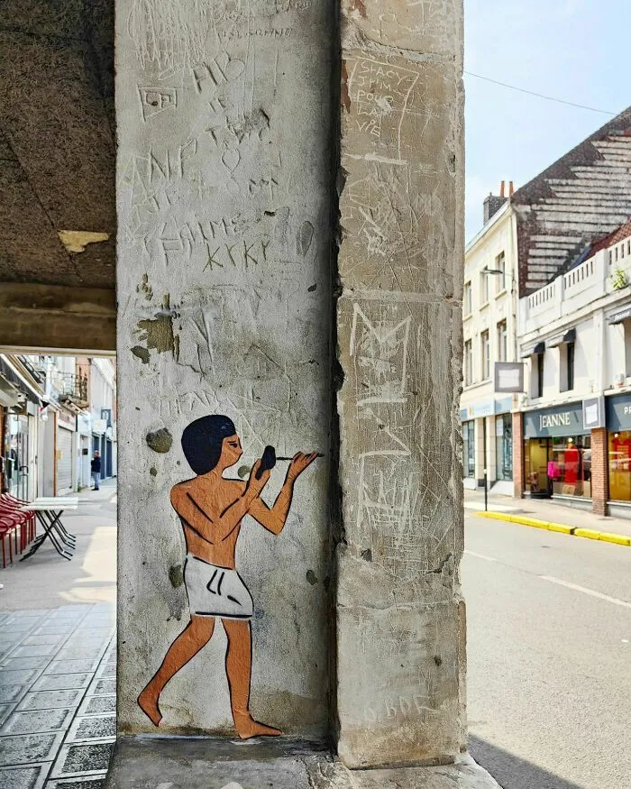 29 Humorous Street Art Pieces Incorporated Into The Streets By Oakoak (New Pics)