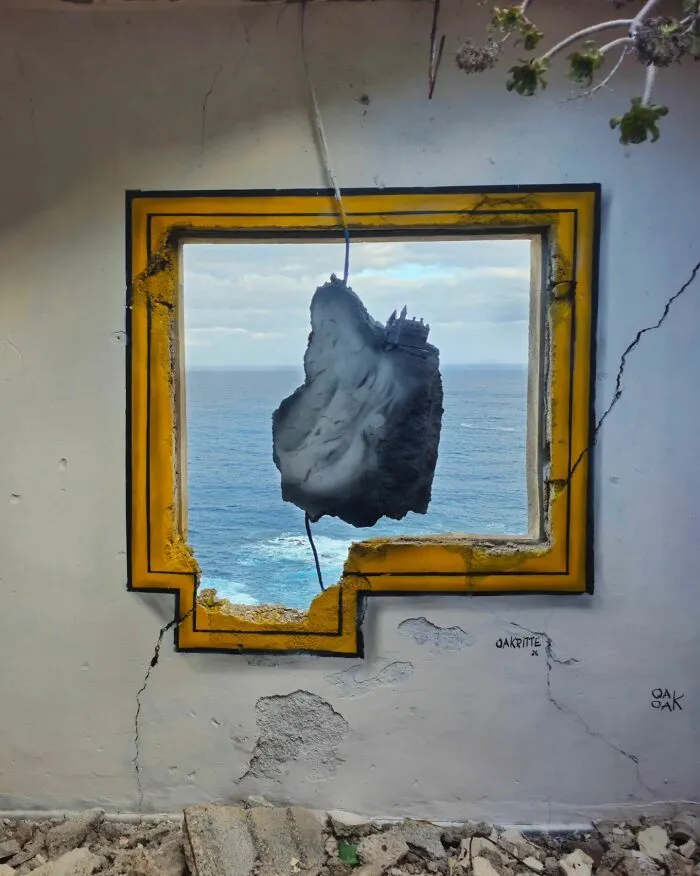 29 Humorous Street Art Pieces Incorporated Into The Streets By Oakoak (New Pics)
