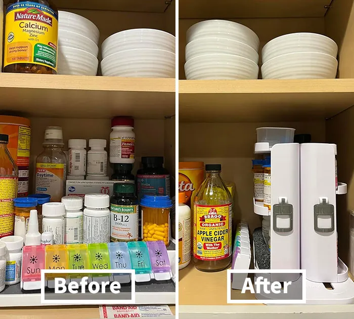 Double Your Storage Space With This Nifty <span Style="Font:inherit;color:#d74b1f;"> Pull & Rotate Seasoning Organizer</Span>