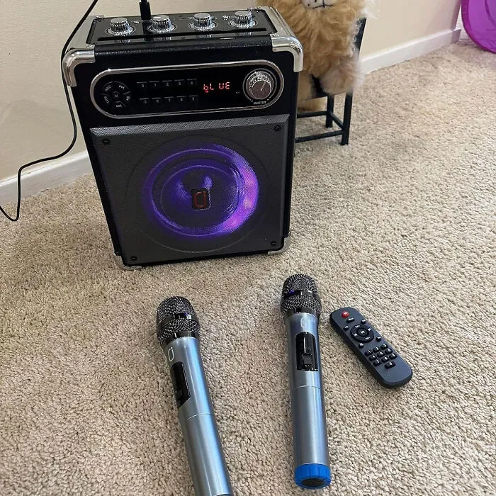 Party Like A Rockstar With A <span Style="Font:inherit;color:#d74b1f;"> Portable Karaoke Machine Set</Span> !