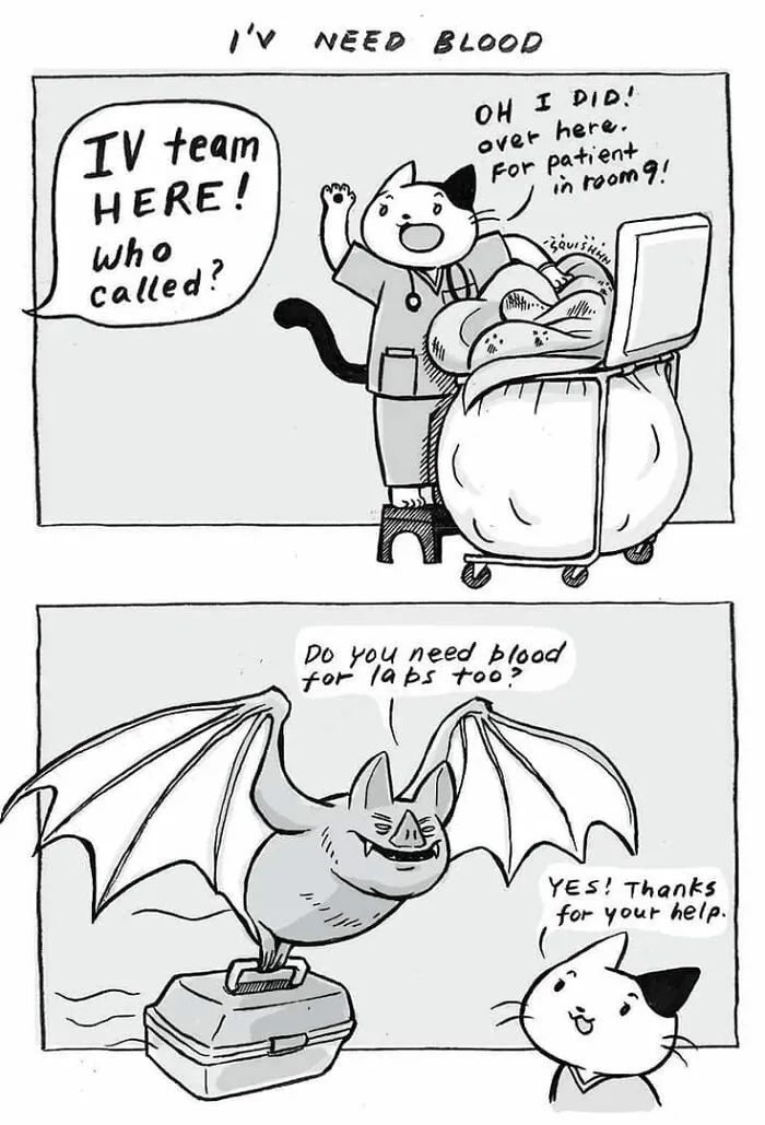 23 Relatable Comics Depicting The Daily Life Of An ICU Nurse By Kitty Moon