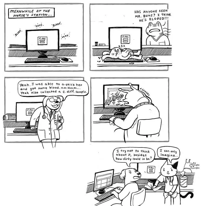 23 Relatable Comics Depicting The Daily Life Of An ICU Nurse By Kitty Moon