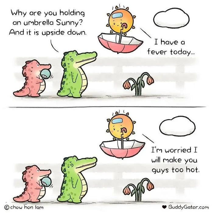 25 Charming Comics About The Fun Adventures Of A Friendly Alligator By Chow Hon Lam