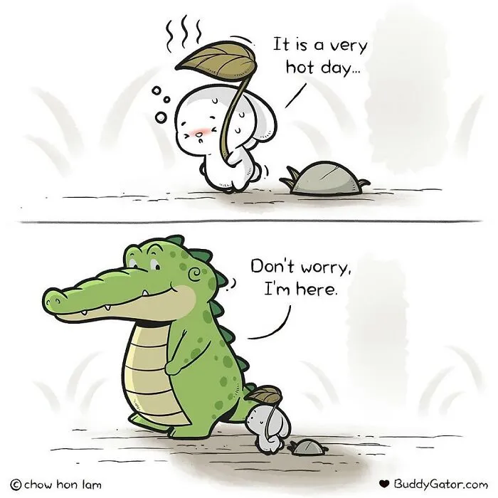 25 Charming Comics About The Fun Adventures Of A Friendly Alligator By Chow Hon Lam