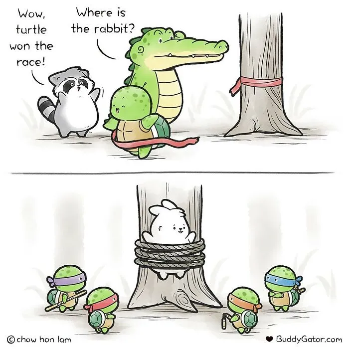 25 Charming Comics About The Fun Adventures Of A Friendly Alligator By Chow Hon Lam