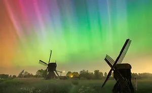 After Endless Dreams, I Finally Managed To Capture The Dutch Windmills With A Spectacular Aurora