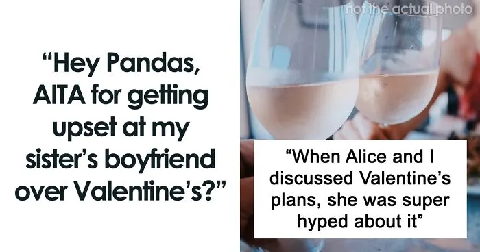 Hey Pandas, AITA For Feeling Let Down By My Sister's BF On Valentine's?
