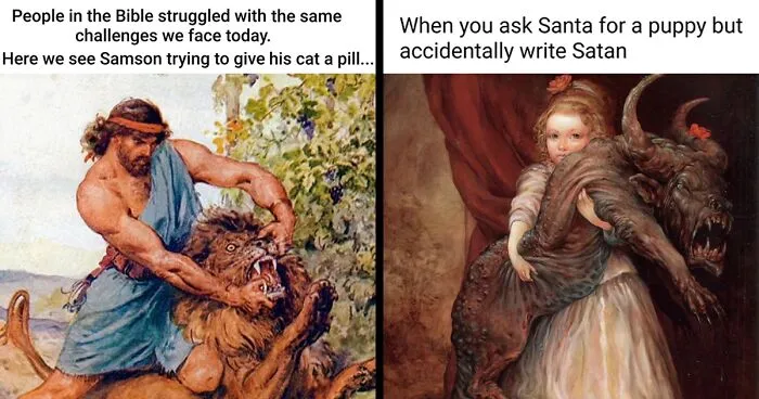 50 Paintings Perfectly Suited For Memes, Courtesy Of “Art Memes Central” (New Pics)