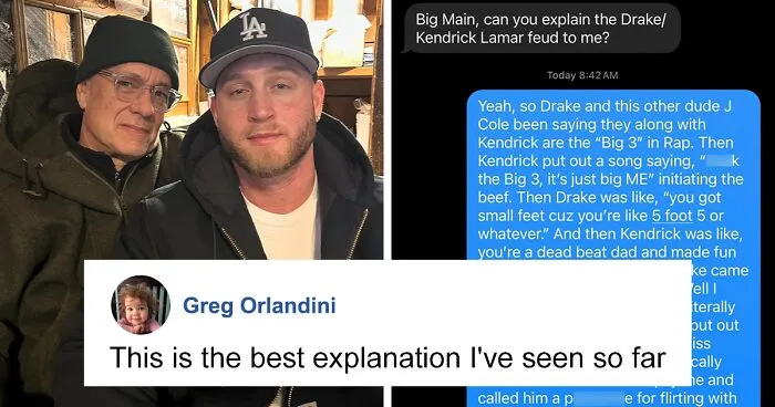 Tom Hanks, AKA “Pops,” Has Hilarious Text Exchange With Son Chet About Drake-Kendrick Lamar Beef