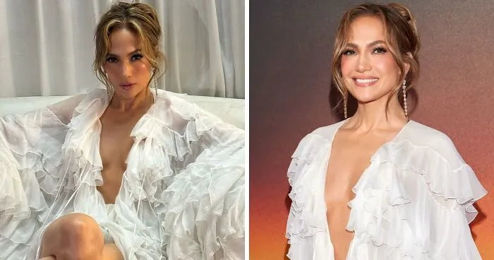 Jennifer Lopez Appears With Barely Any Clothes On For Atlas Movie Promotion