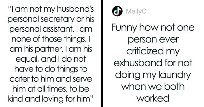 Woman Annoyed People Consider Doing Chores For Her Husband To Be Acts Of Kindness, Refuses To Do Them