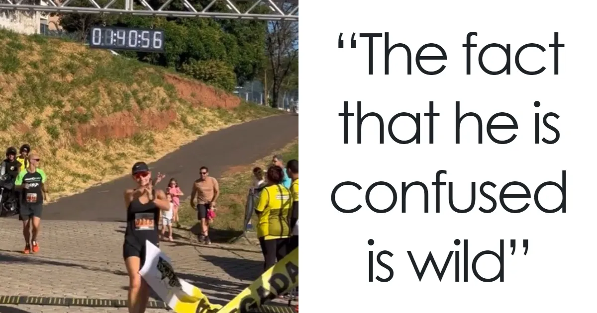 People Defend “Bad Mom” And Blast “Entitled Dad” After Woman Refuses To Hug Kids At Marathon Finish