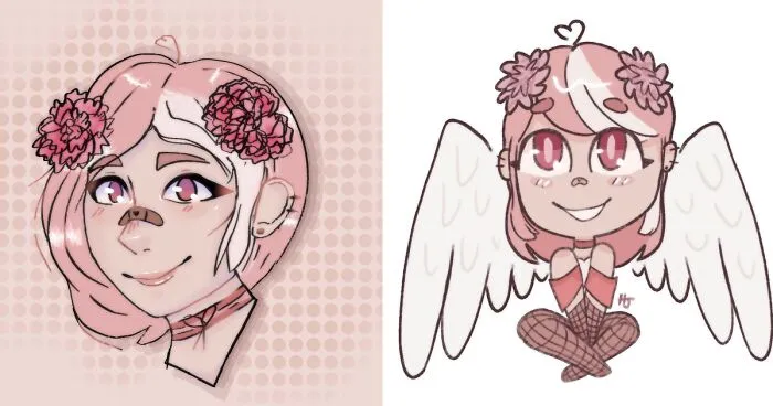 Some Drawings Of My OCs (6 Pics)