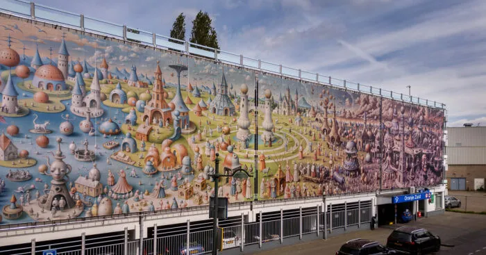 "Through The Eyes Of Hieronymus Bosch": Digital Art Collective Smack Creates 53 Meters-Wide Artwork