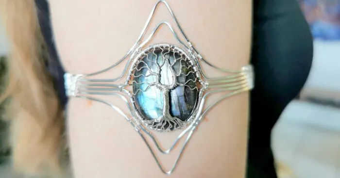 I Made An Elven Tree Armband With Labradorite Gemstone