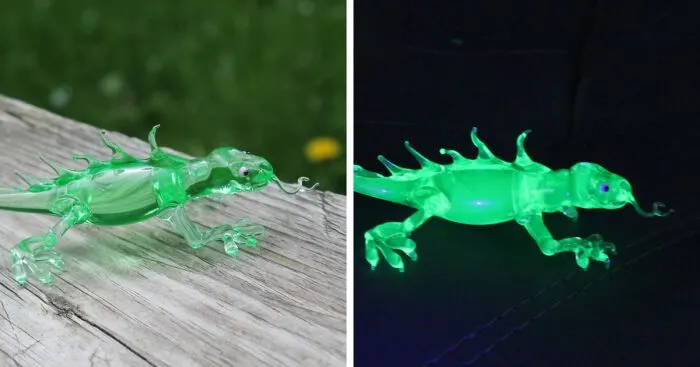 I Made This Uranium Glass Lizard
