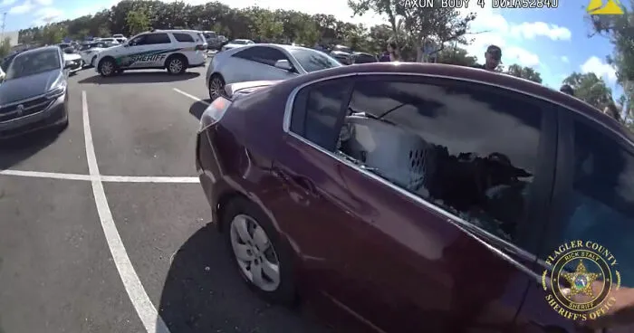 "Thank You For Saving Her": Deputies Praised For Smashing Window And Saving Toddler Locked In Car