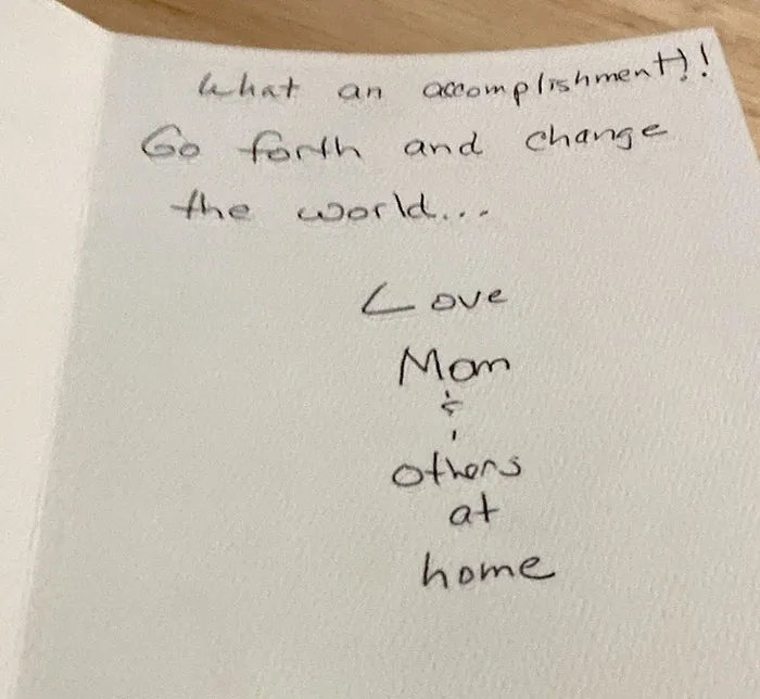 Mom Stopped Pretending My Dad And Brother Were Signing My Cards