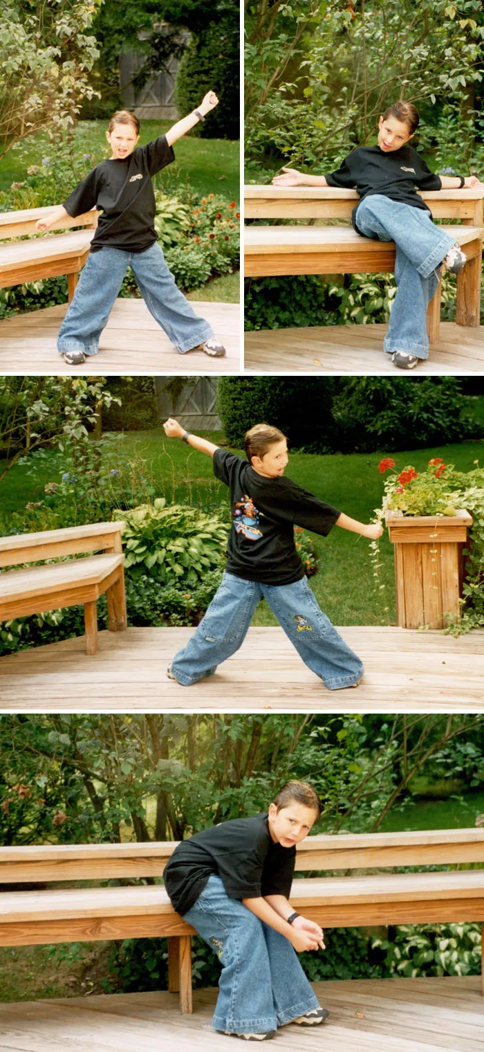 In 1998, I Begged My Mom To Buy Me JNCO Jeans. She Agreed, But Only On The Condition We Do A Photoshoot To Prove To My Future Self How Stupid I Looked. Look Who's Laughing Now, Mom