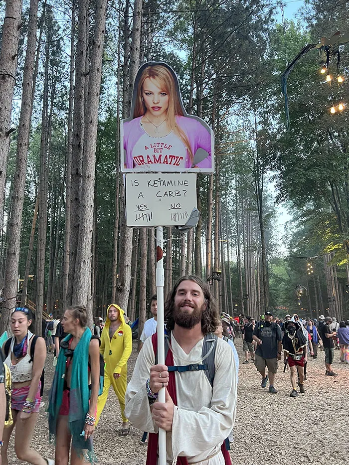 My Winner Has To Be EF Jesus And His Keta-Mean Girl Totem At The Electric Forest Music Festival