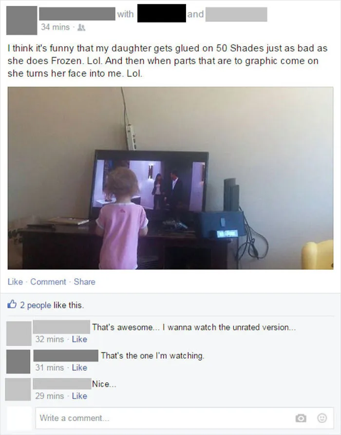 I Don't Think 50 Shades Is A Movie Your Very Young Daughter Should Be Watching