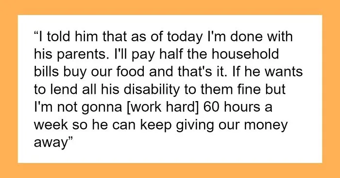 Sole Breadwinner Decides To Separate Finances After Husband Keeps Giving Their Money Away