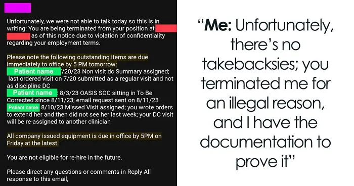 "Always Document Everything": Woman Gets Illegally Fired, Makes The Company Regret It