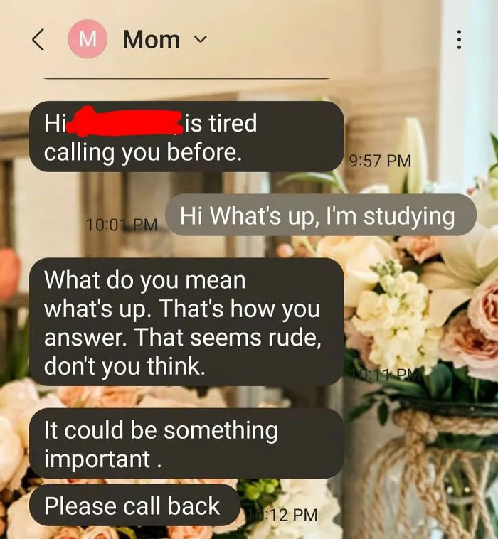Appalling Texts Sent By Helicopter Parents Who Tried Controlling Adult Kids' Life (30 Examples)