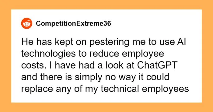 Middle Manager Thinks ChatGPT Can Replace Employees, Turns Out It Can Only Replace Him