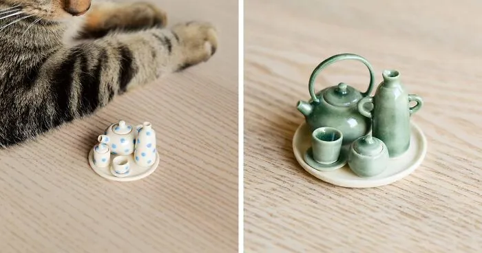 Artist Creates Miniature Pottery That Is Adored By Ceramic Fans And Dollhouse Enthusiasts (25 Pics) 