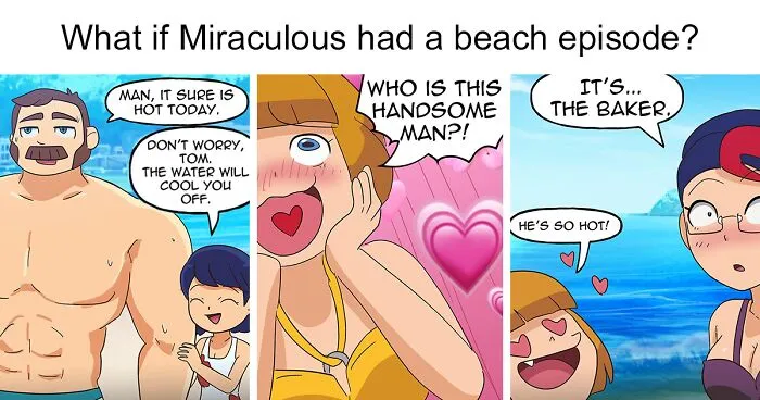 Fan Fiction Artist Explores Funny Twists Of Series Like “Miraculous Ladybug” And “Hazbin Hotel” (20 Pics)