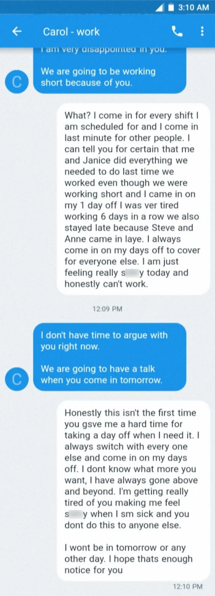 30 Screenshots Of Text Exchanges Featuring Job Resignations, As Shared On This Page