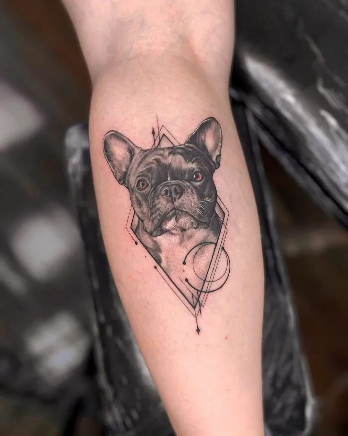 I Collected The Cutest Pet Portrait Tattoos From Different Artists (25 Pics)