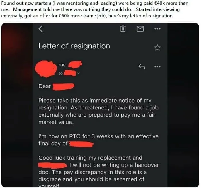 30 Screenshots Of Text Exchanges Featuring Job Resignations, As Shared On This Page