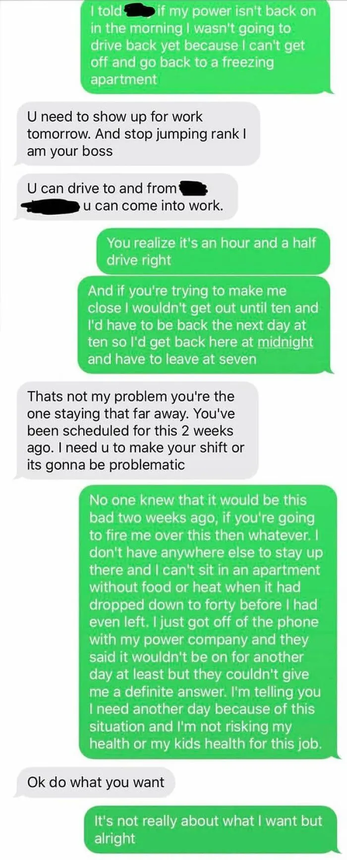 30 Screenshots Of Text Exchanges Featuring Job Resignations, As Shared On This Page