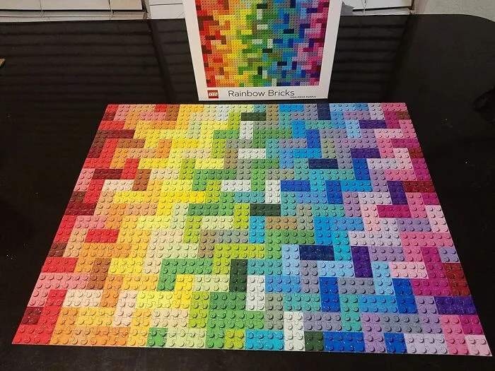 At Least This <span Style="Font:inherit;color:#d74b1f;"> LEGO Rainbow Bricks 1000-Piece Puzzle</Span> Doesn't Hurt When You Step On It