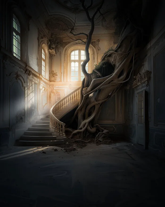 With The Help Of AI, I Tried To Breathe Life Into Abandoned Spaces (14 Pics)