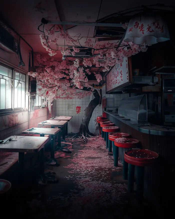 With The Help Of AI, I Tried To Breathe Life Into Abandoned Spaces (14 Pics)