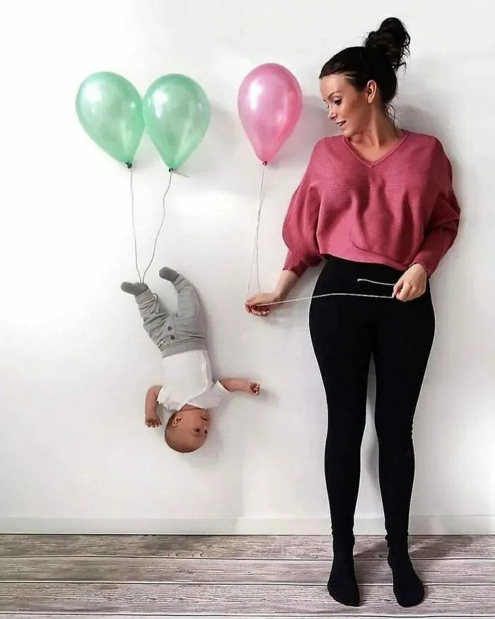11 Creative And Straight-Up Adorable Pictures This Swedish Mom Took With Her Baby