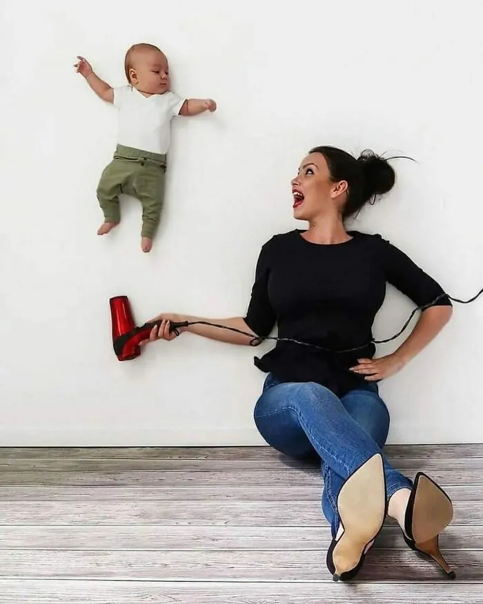 11 Creative And Straight-Up Adorable Pictures This Swedish Mom Took With Her Baby