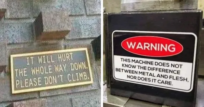 “Signs That Make You Just A Little Unsettled”: 50 Times People Felt Threatened By A Weird Sign