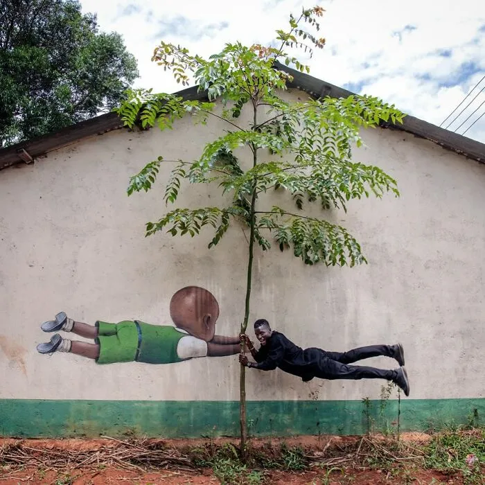 Artist Transforms Boring Buildings And Walls By Creating Spectacular Murals (17 New Pics)