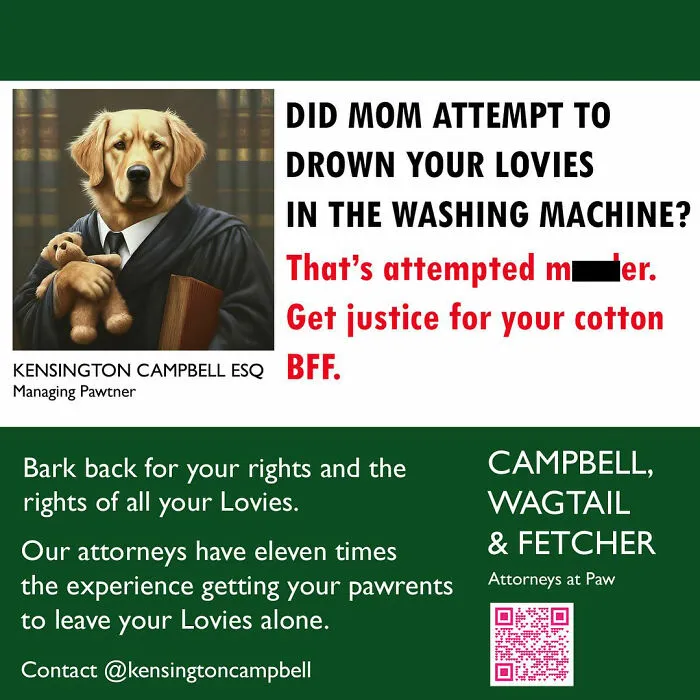 A Series Of Parody Ads For All The Dogs Seeking Attorney Services By Kensington Campbell (26 New Pics)