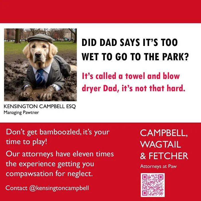 A Series Of Parody Ads For All The Dogs Seeking Attorney Services By Kensington Campbell (26 New Pics)