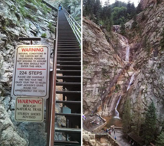 Seven Falls In Colorado