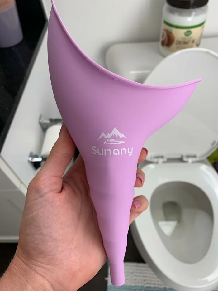 Forget Awkward Squats And Embrace The Freedom Of Relieving Yourself While Standing Up With This <a Style="Display:inline;" Href="Https://Www.amazon.com/Urination-Silicone-Portable-Standing-Activities/Dp/B086ygfjnk?ie=utf8&linkcode=ll1&tag=bpraccoon-20&linkid=dcfcca8ac04c2943223011c47cab7228&language=en_us&ref_=as_li_ss_tl" Target="_blank"><span Style="Font: Inherit; Color: #d74b1f;"> Urination Funnel</Span>
