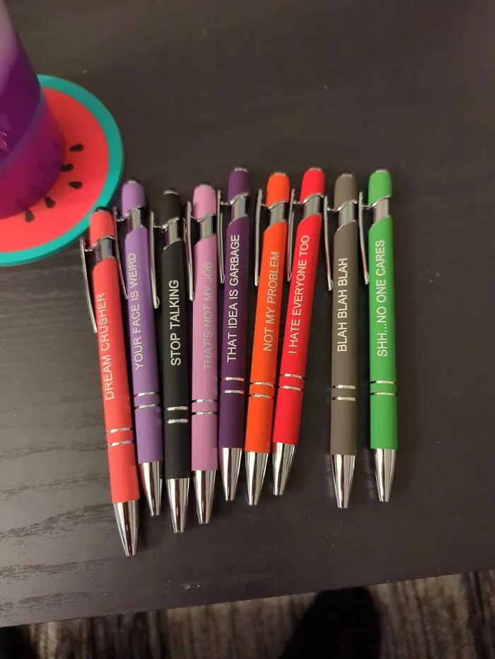  Express Your Inner Snark With Every Stroke Of These <a Style="Display:inline;" Href="Https://Www.amazon.com/Pasisibick-Inspirational-Ballpoint-Encouraging-Scriptures/Dp/B0bk53dw9n?ie=utf8&th=1&linkcode=ll1&tag=bpfox-20&linkid=74c456fc63f382a011a9243436c1bb12&language=en_us&ref_=as_li_ss_tl" Target="_blank"><span Style="Font: Inherit; Color: #d74b1f;"> Funny Sarcastic Ballpoint Pens</Span>