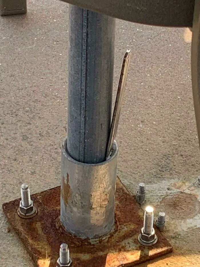 Found At The Beachside Resort, Where I’m Staying. The Umbrella Was Wobbly, So They Stuck A Butter Knife In It